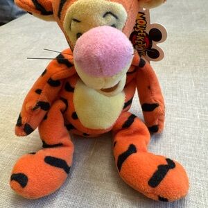 Orange and Black Plush Tiger Toy